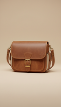 Vintage-Inspired Leather Crossbody Bag