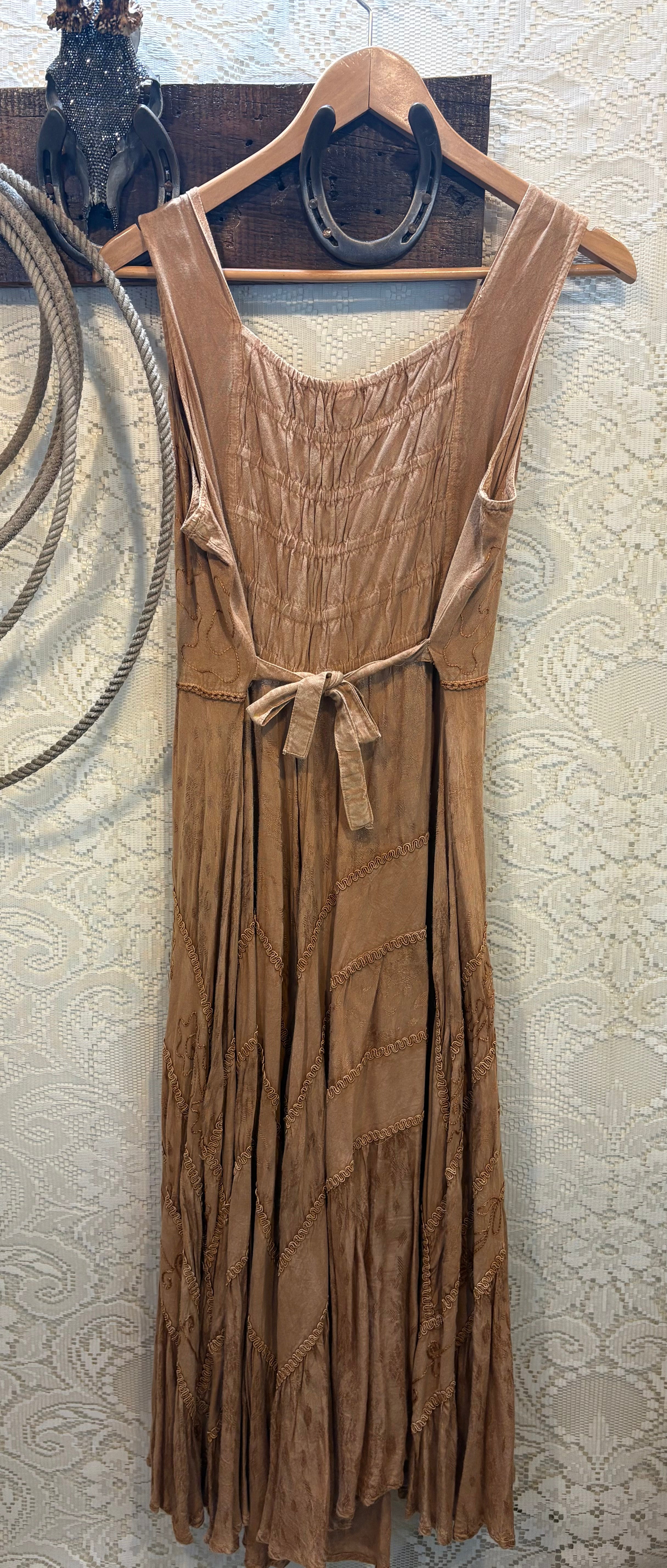 Scully Bohemian Lace Up Dress size Large