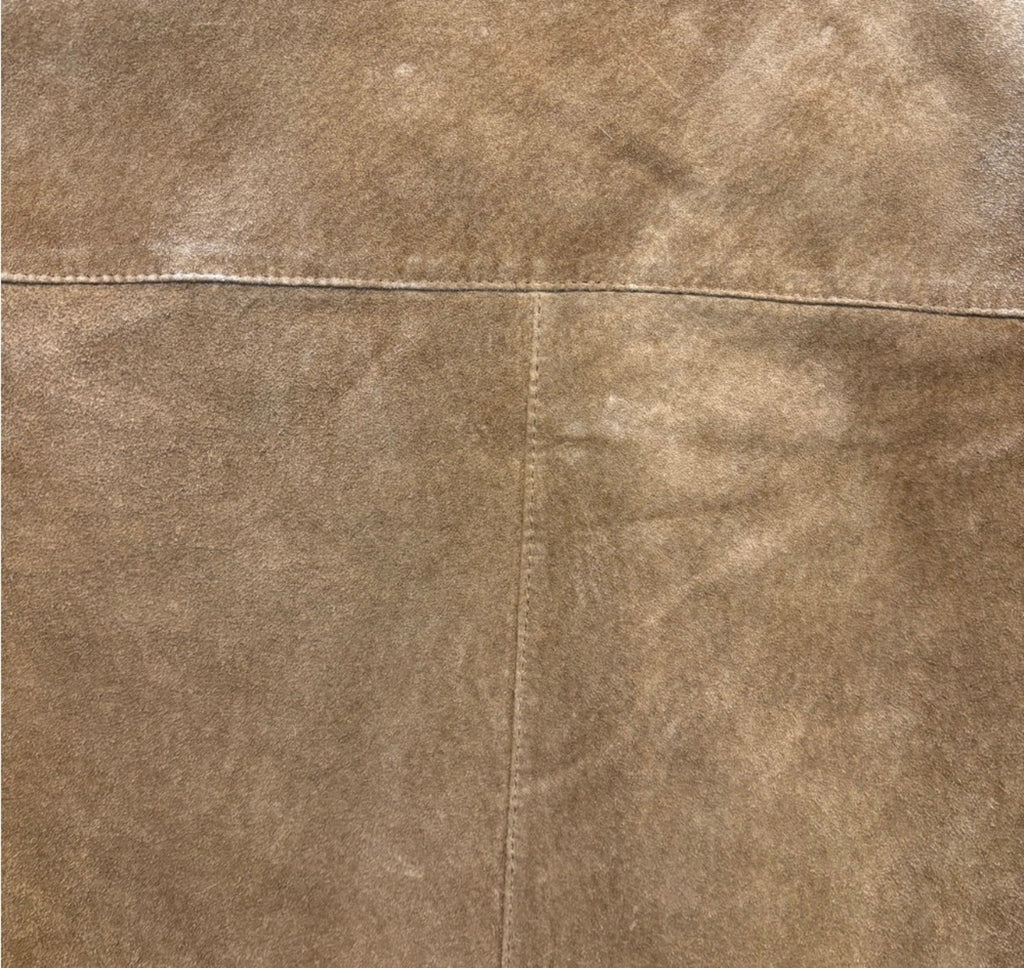 Kate Landry Camel Suede Button Up Shirt size 6