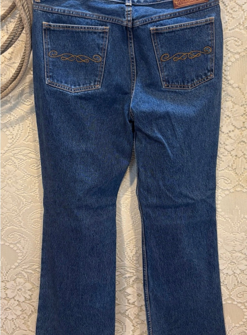 Lawman Western Women's Straight-Leg Jeans in Blue