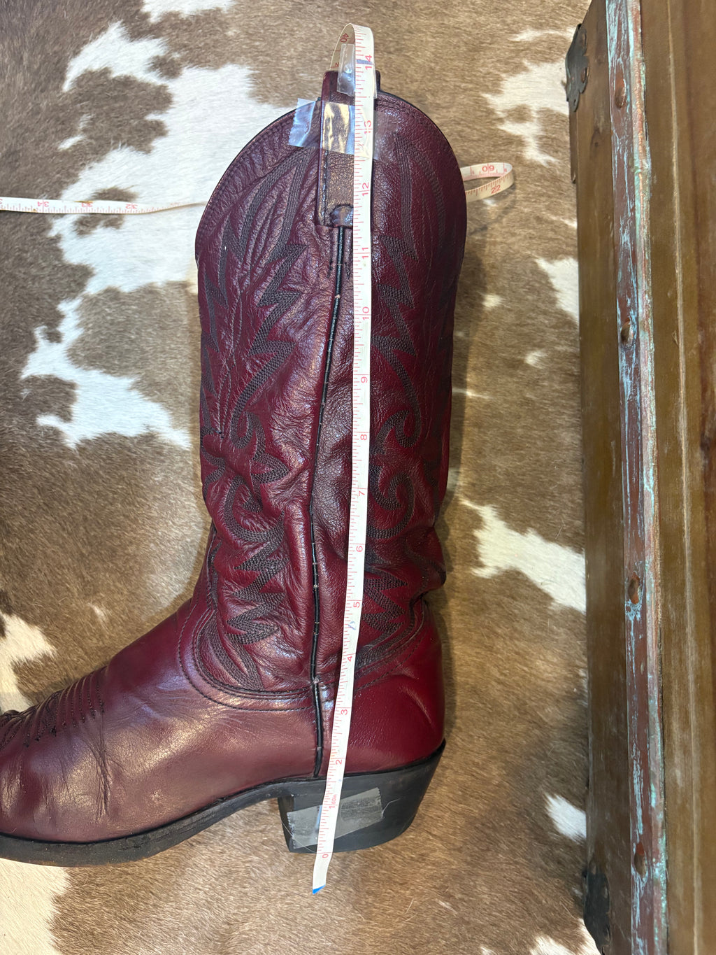 Dan Post Burgundy Cowboy Boots men’s 8.5 D women’s size 10